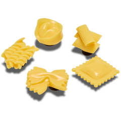 Crocs - Realistic Pasta 5 Pack Jibbitz™ charms Women|Men|Jibbitz™ Charms