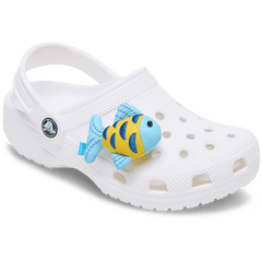 Crocs - Blue and Gold Sparkle Fish Jibbitz™ charms Women|Men