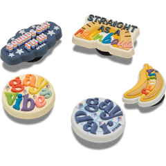 Crocs - Irreverent Pride 5 Pack Jibbitz™ charms Women|Men|Jibbitz™ Charms