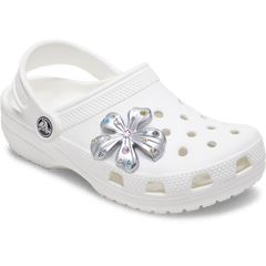 Crocs - Silver Meta Gem Flower Jibbitz™ charms Women|Men