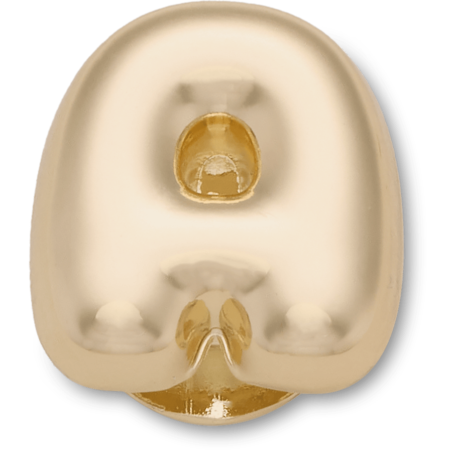 Crocs - Gold Bubble Letter A Jibbitz™ charms Women|Men|Jibbitz™ Charms