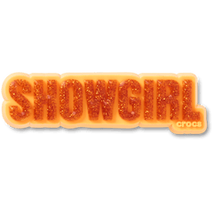 Crocs - Orange Glitter Sign Jibbitz™ charms Women|Men|Jibbitz™ Charms