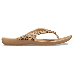 Crocs - Women's Kadee II Leopard Flip Women