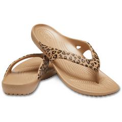 Crocs - Women's Kadee II Leopard Flip Women