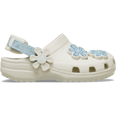 Crocs - Toddler Classic Denim Flower Adjustable Backstrap Clog Kids