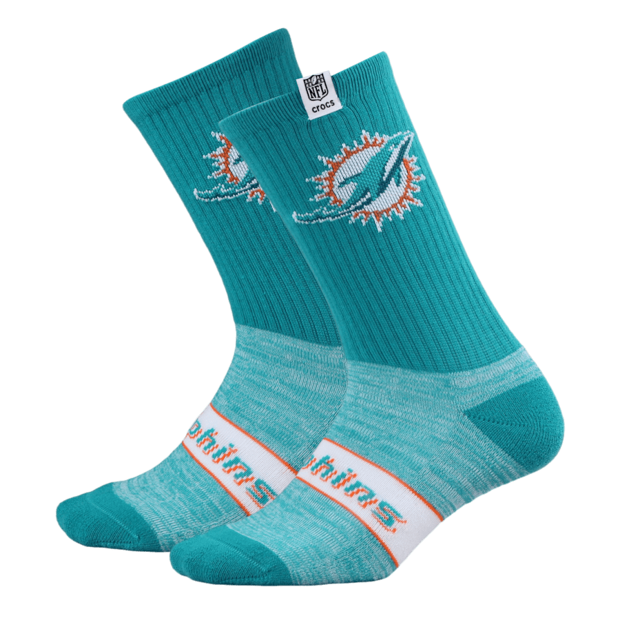 Crocs - NFL Miami Dolphins Crocs Socks Men