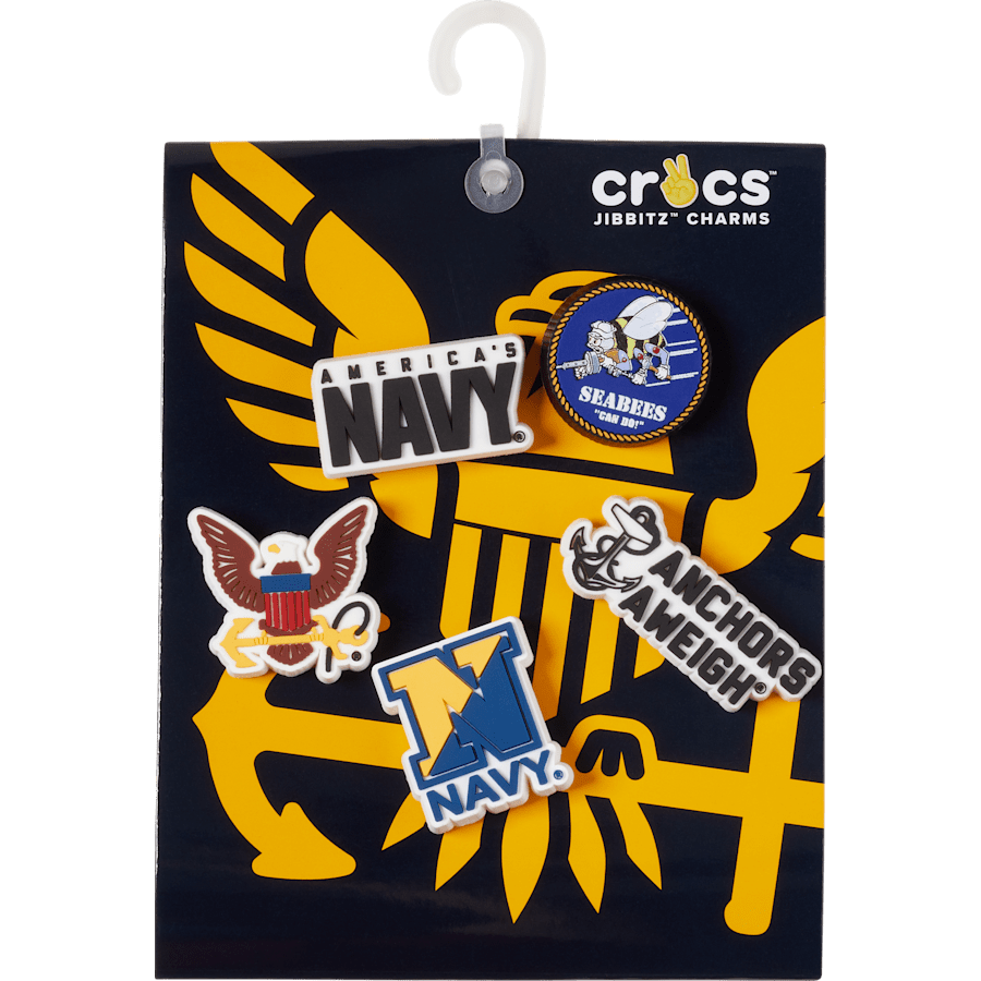 Crocs - Armed Forces US Navy 5Pck Jibbitz Shoe Charm Women|Men|Kids|Jibbitz™ Charms