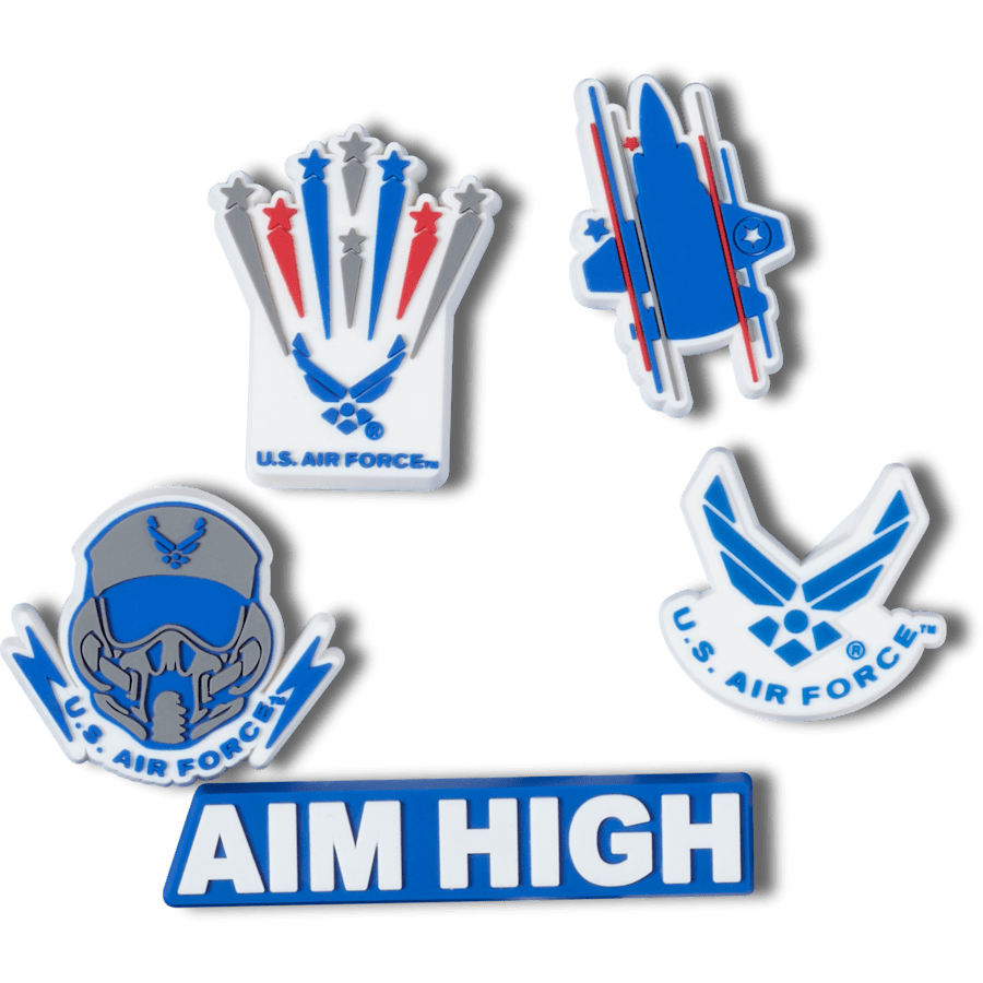 Crocs - Armed Forces US Air Force 5Pck Jibbitz Shoe Charm Women|Men|Kids|Jibbitz™ Charms