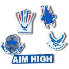 Crocs - Armed Forces US Air Force 5Pck Jibbitz Shoe Charm Women|Men|Kids|Jibbitz™ Charms