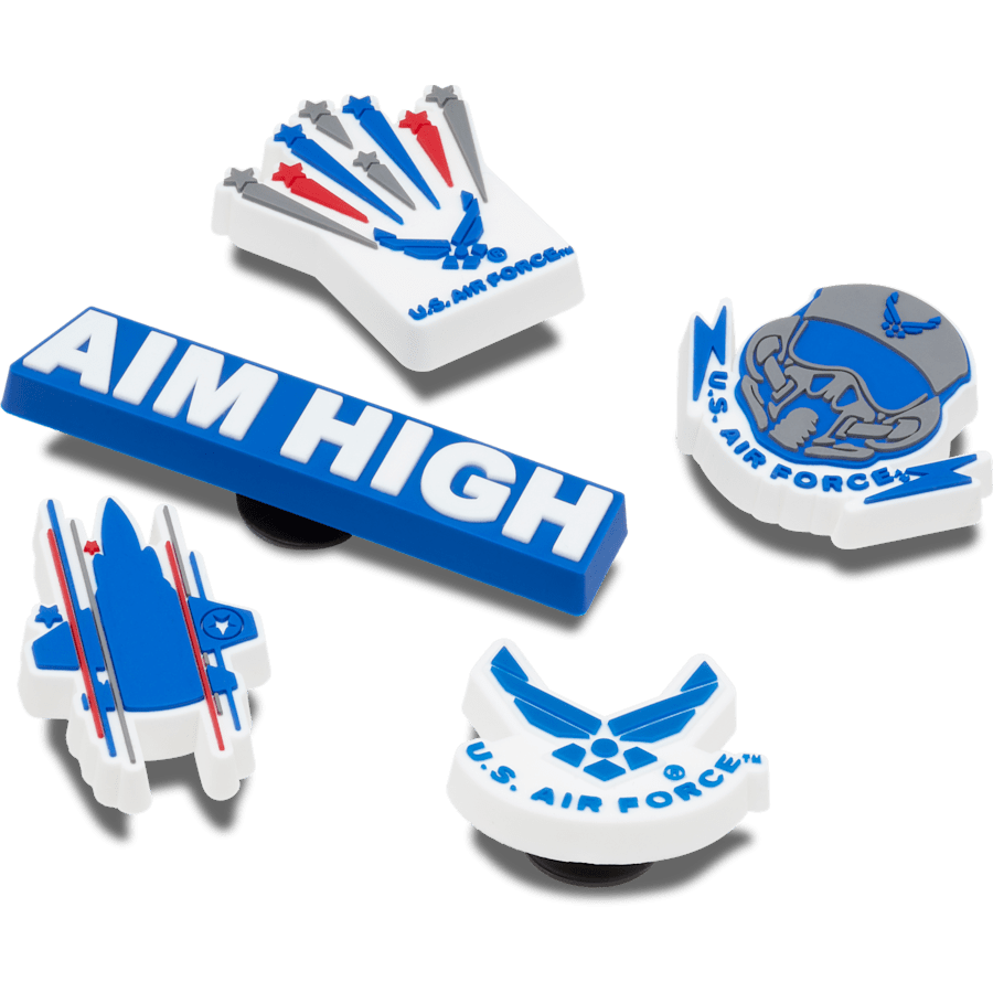 Crocs - Armed Forces US Air Force 5Pck Jibbitz Shoe Charm Women|Men|Kids|Jibbitz™ Charms