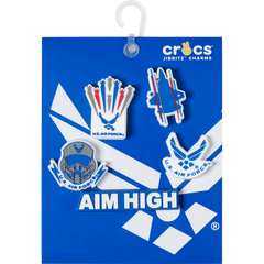 Crocs - Armed Forces US Air Force 5Pck Jibbitz Shoe Charm Women|Men|Kids|Jibbitz™ Charms