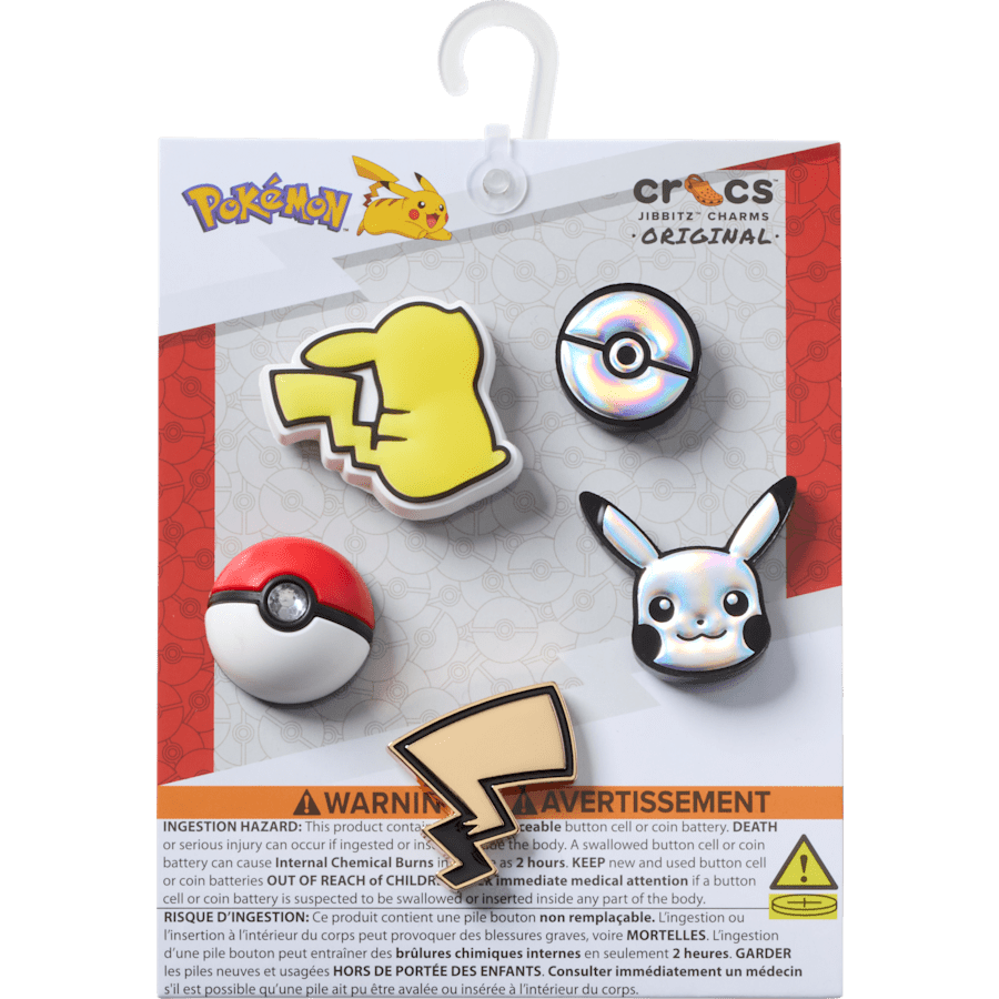 Crocs - Elevated Pokemon 5 Pack Jibbitz Shoe Charm Women|Men|Kids|Jibbitz™ Charms