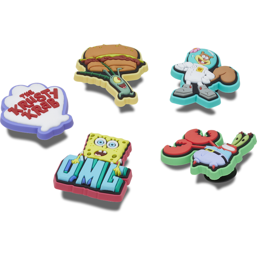 Crocs - SpongeBob 5 Pack Jibbitz™ charms Women|Men|Kids|Jibbitz™ Charms