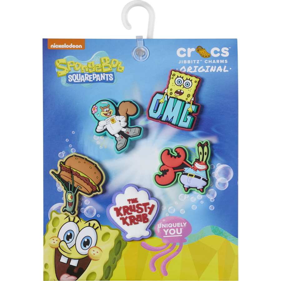 Crocs - SpongeBob 5 Pack Jibbitz™ charms Women|Men|Kids|Jibbitz™ Charms