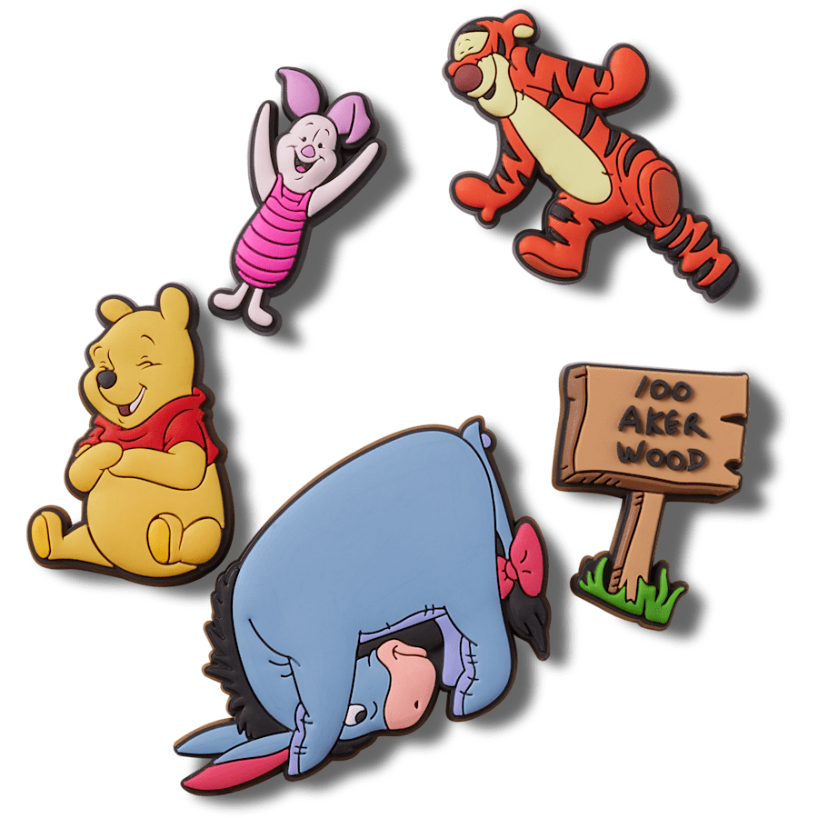 Crocs - Winnie The Pooh 5 Pack Jibbitz™ charms Women|Men|Kids|Jibbitz™ Charms