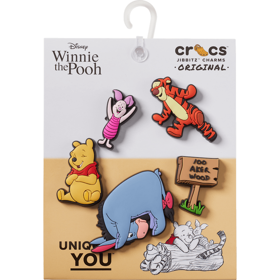 Crocs - Winnie The Pooh 5 Pack Jibbitz™ charms Women|Men|Kids|Jibbitz™ Charms