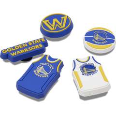 Crocs - NBA Golden State Warriors 5 Pack Jibbitz™ charms Women|Men|Jibbitz™ Charms