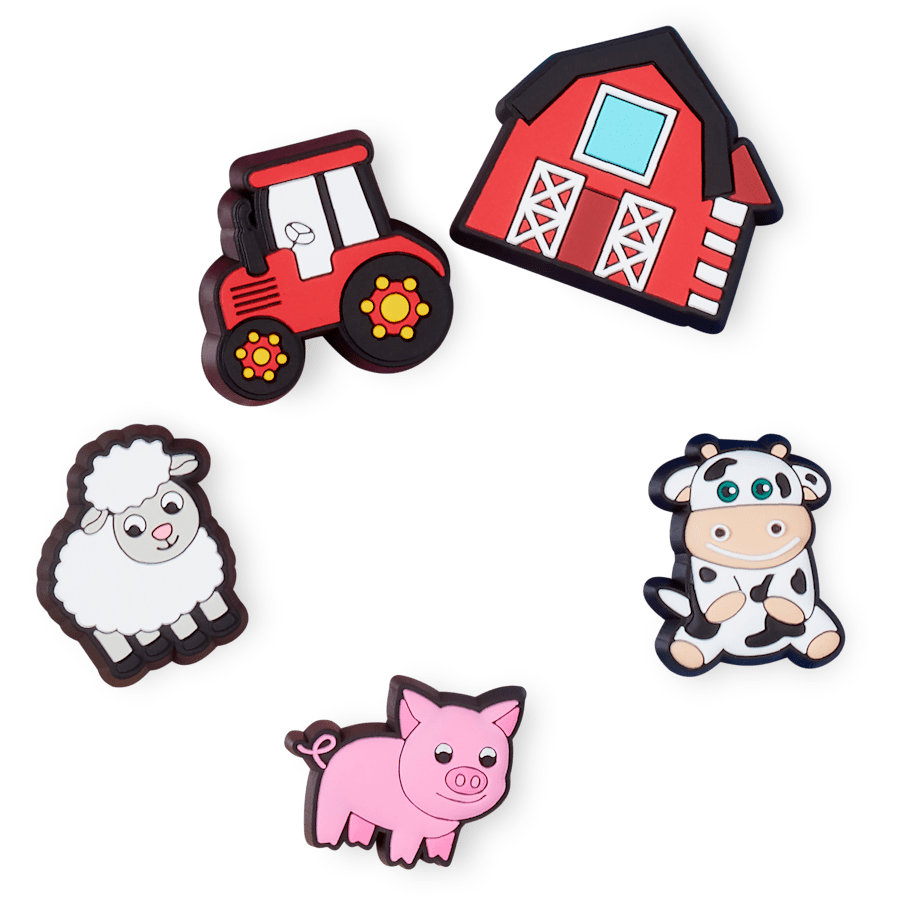 Crocs - Cutesey Farm Animal 5 Pack Jibbitz Shoe Charm Women|Men|Kids|Jibbitz™ Charms