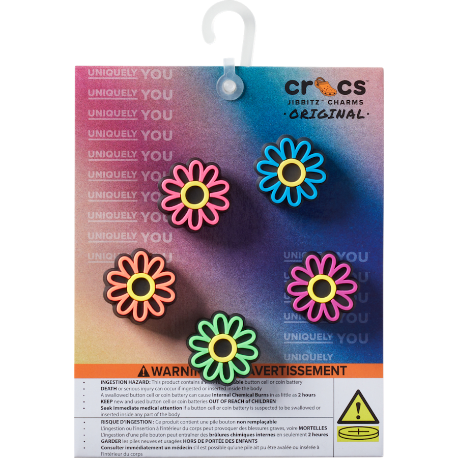 Crocs - Lights Up Daisy 5 Pack Jibbitz Shoe Charm Women|Men|Jibbitz™ Charms