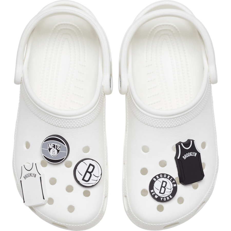 Crocs - NBA Brooklyn Nets 5 Pack Jibbitz™ charms Women|Men|Jibbitz™ Charms