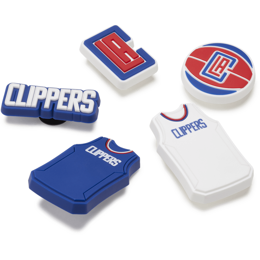 Crocs - NBA Los Angeles Clippers 5 Pack Jibbitz™ charms Women|Men|Jibbitz™ Charms