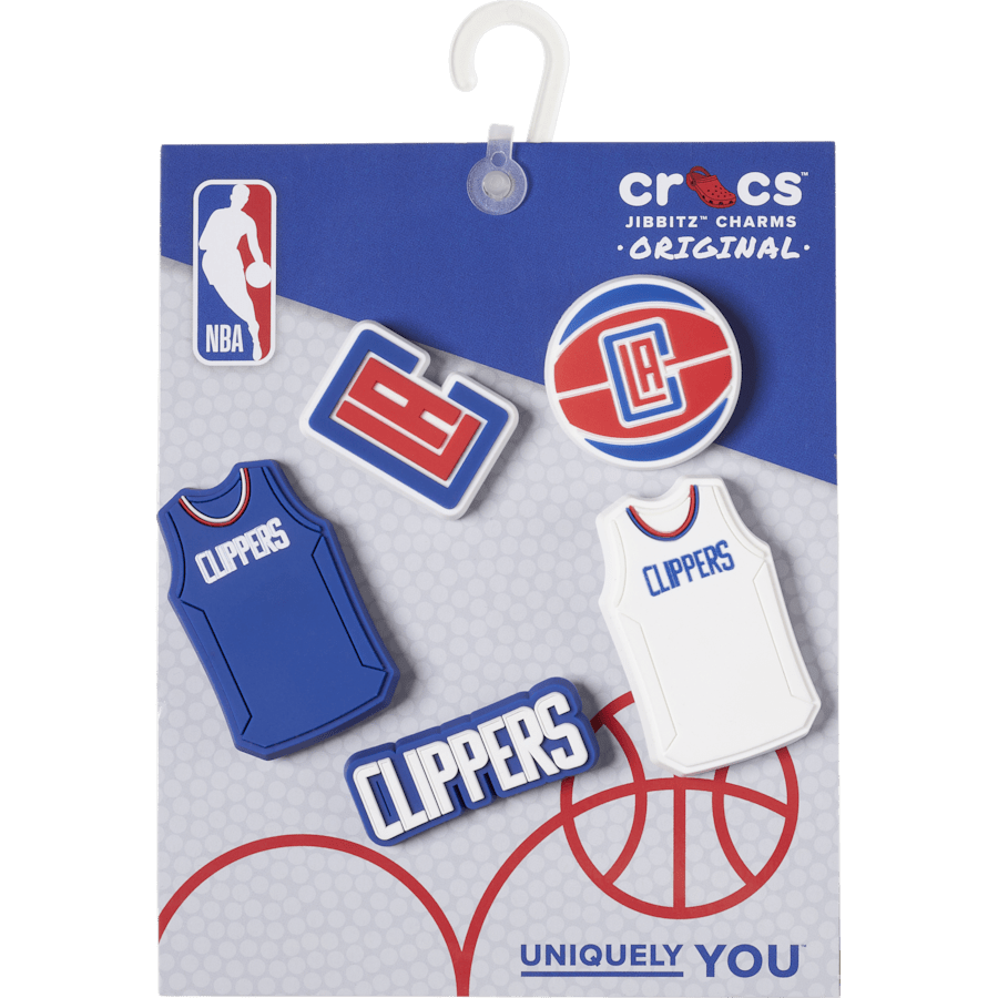 Crocs - NBA Los Angeles Clippers 5 Pack Jibbitz™ charms Women|Men|Jibbitz™ Charms