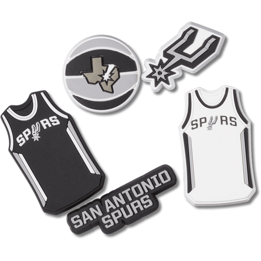 Crocs - NBA San Antonio Spurs 5 Pack Jibbitz™ charms Women|Men|Jibbitz™ Charms