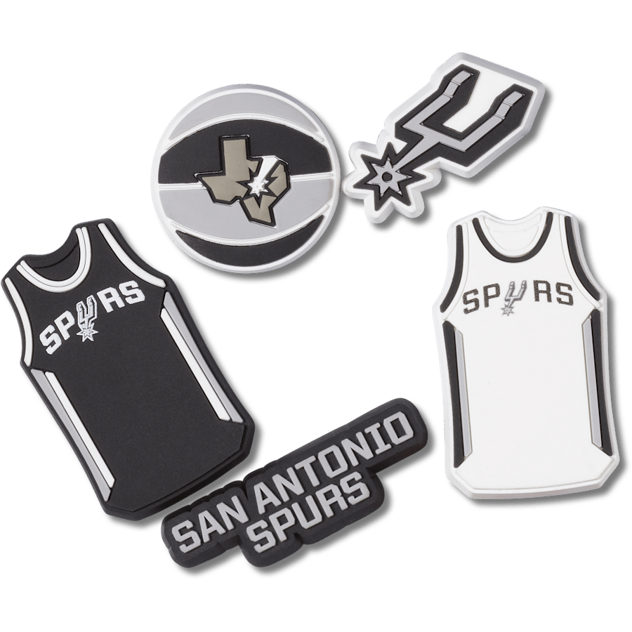 Crocs - NBA San Antonio Spurs 5 Pack Jibbitz™ charms Women|Men|Jibbitz™ Charms