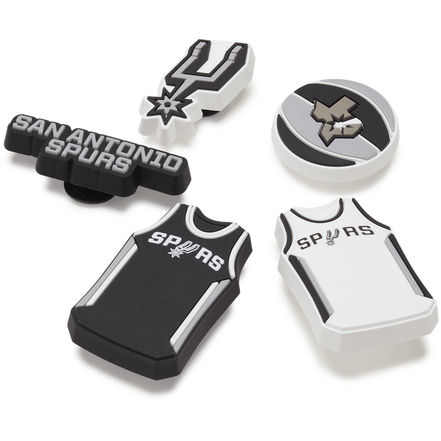 Crocs - NBA San Antonio Spurs 5 Pack Jibbitz™ charms Women|Men|Jibbitz™ Charms