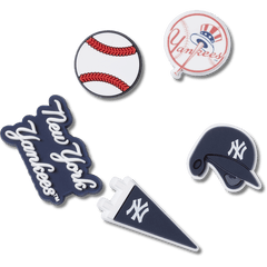 Crocs - MLB New York Yankees 5 Pack Jibbitz™ charms Women|Men|Kids|Jibbitz™ Charms