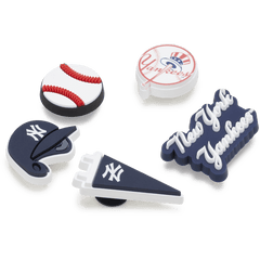 Crocs - MLB New York Yankees 5 Pack Jibbitz™ charms Women|Men|Kids|Jibbitz™ Charms