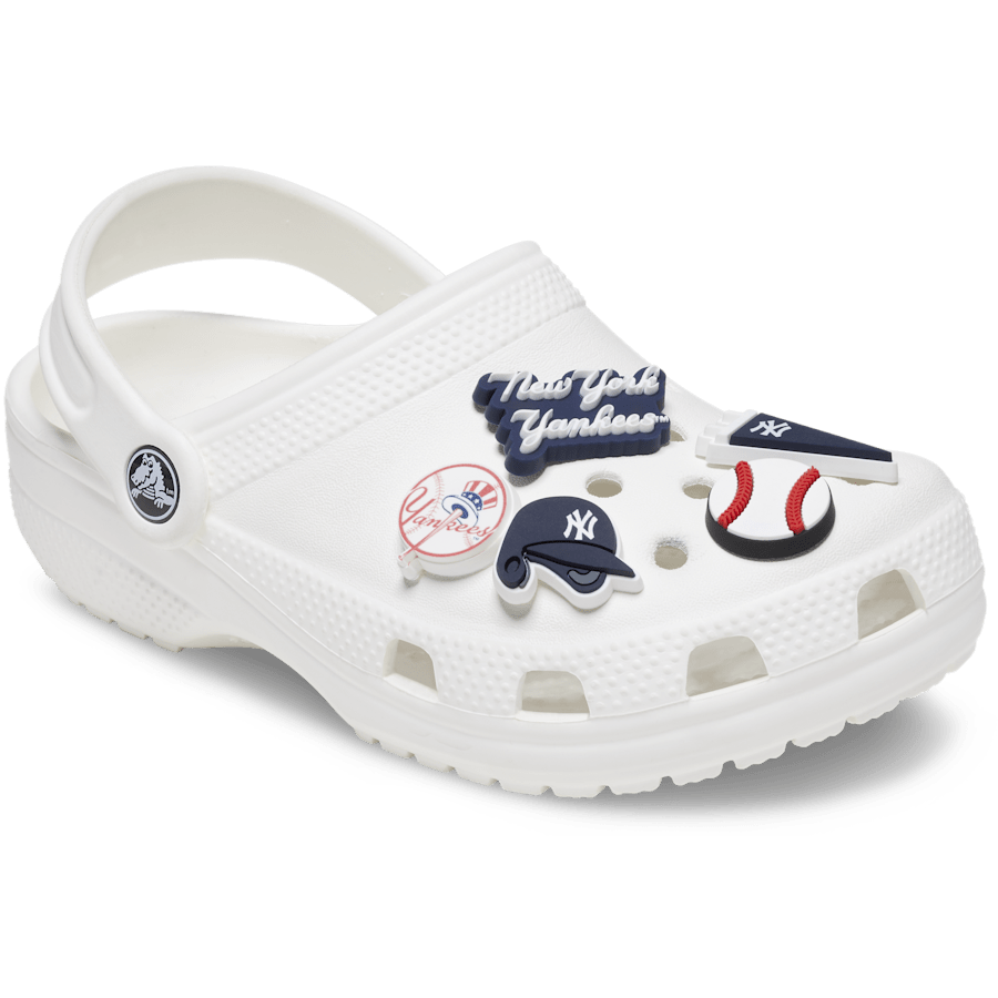 Crocs - MLB New York Yankees 5 Pack Jibbitz™ charms Women|Men|Kids|Jibbitz™ Charms