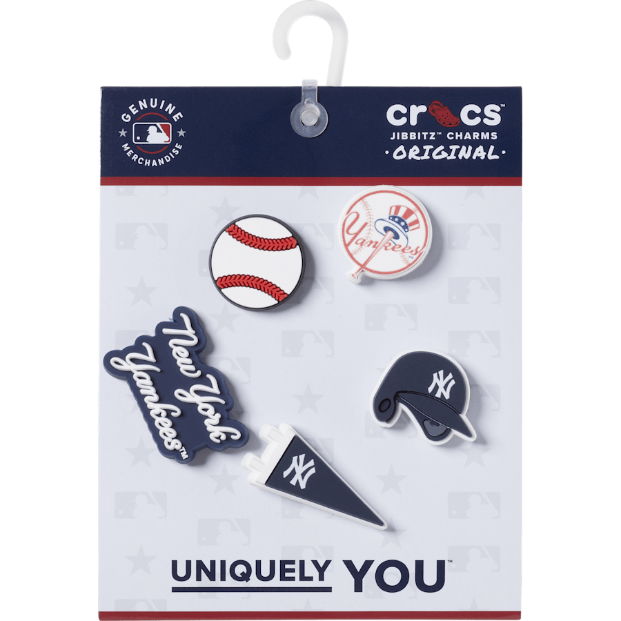 Crocs - MLB New York Yankees 5 Pack Jibbitz™ charms Women|Men|Kids|Jibbitz™ Charms