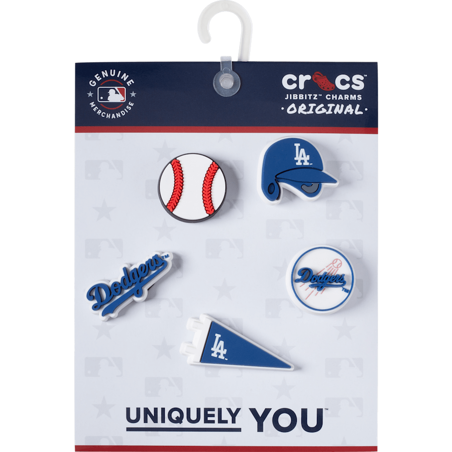 Crocs - MLB Los Angeles Dodgers 5pck Jibbitz™ charms Women|Men|Kids|Jibbitz™ Charms