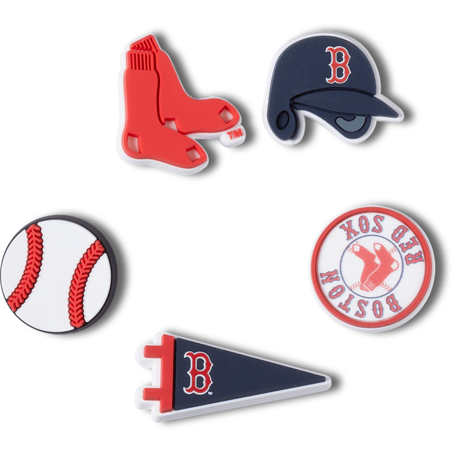 Crocs - MLB Boston Red Sox 5pck Jibbitz™ charms Women|Men|Kids|Jibbitz™ Charms