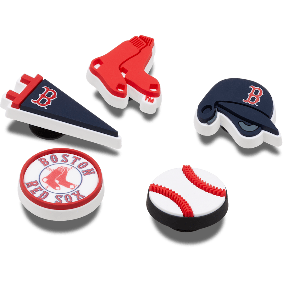 Crocs - MLB Boston Red Sox 5pck Jibbitz™ charms Women|Men|Kids|Jibbitz™ Charms