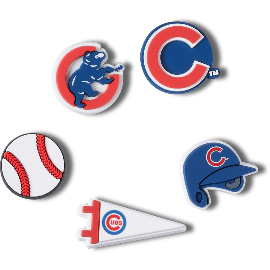 Crocs - MLB Chicago Cubs 5pck Jibbitz™ charms Women|Men|Kids|Jibbitz™ Charms