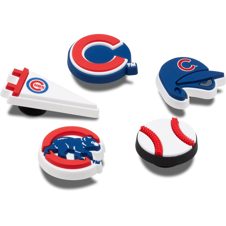 Crocs - MLB Chicago Cubs 5pck Jibbitz™ charms Women|Men|Kids|Jibbitz™ Charms