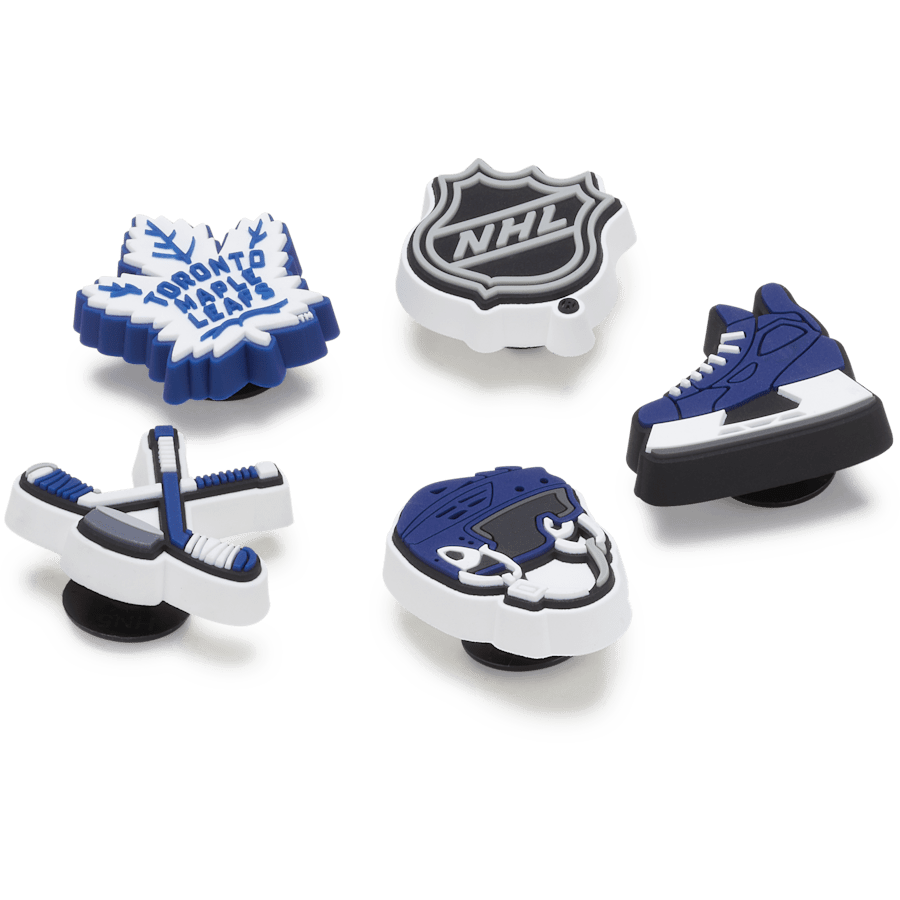 Crocs - NHL® Toronto Maple Leafs® 5 Pack Jibbitz™ charms Women|Men|Jibbitz™ Charms