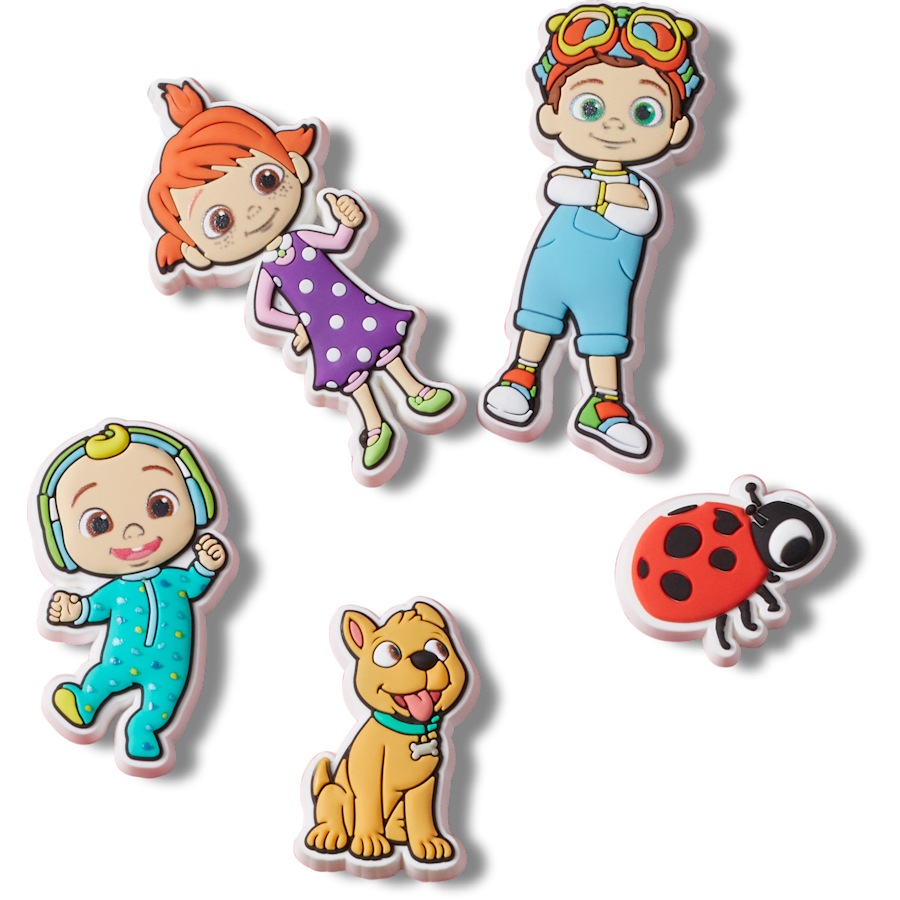 Crocs - Cocomelon 5 Pack Jibbitz™ charms Women|Men|Kids|Jibbitz™ Charms