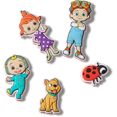 Crocs - Cocomelon 5 Pack Jibbitz™ charms Women|Men|Kids|Jibbitz™ Charms