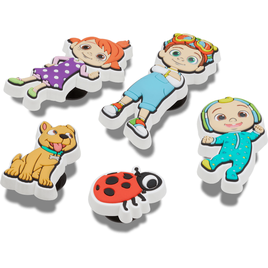 Crocs - Cocomelon 5 Pack Jibbitz™ charms Women|Men|Kids|Jibbitz™ Charms