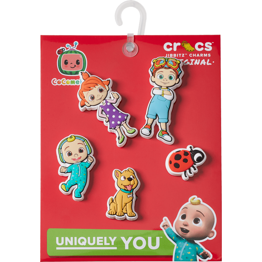 Crocs - Cocomelon 5 Pack Jibbitz™ charms Women|Men|Kids|Jibbitz™ Charms
