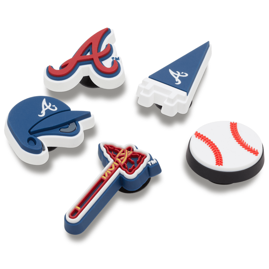 Crocs - MLB Atlanta Braves 5 Pack Jibbitz™ charms Women|Men|Jibbitz™ Charms