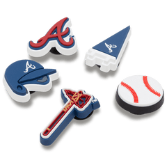 Crocs - MLB Atlanta Braves 5 Pack Jibbitz™ charms Women|Men|Jibbitz™ Charms