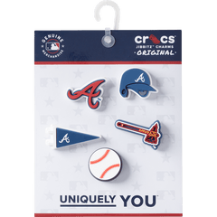 Crocs - MLB Atlanta Braves 5 Pack Jibbitz™ charms Women|Men|Jibbitz™ Charms