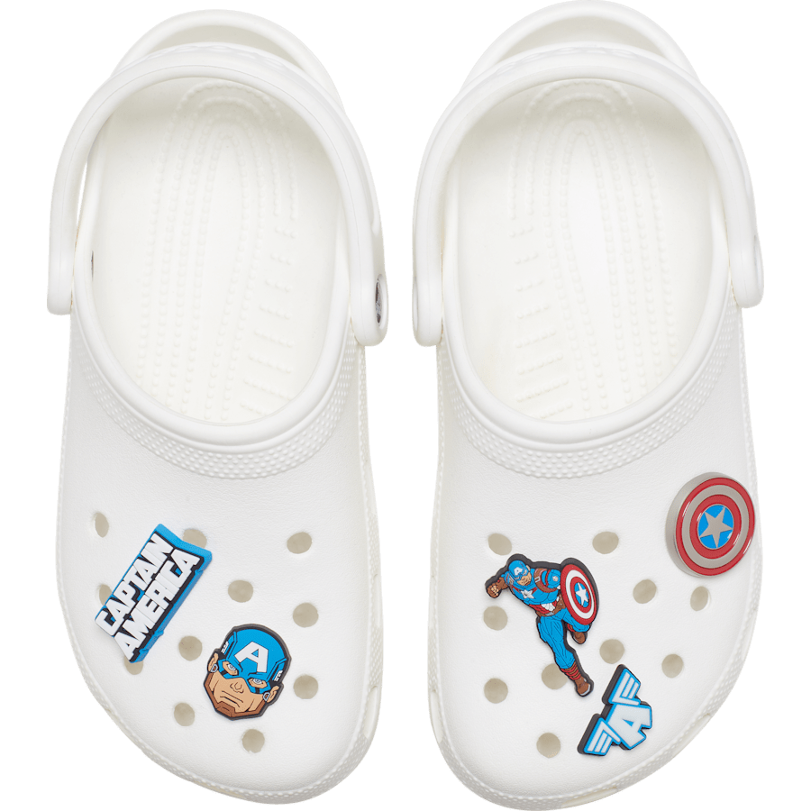 Crocs - Captain America 5 Pack Jibbitz™ charms Women|Men|Kids|Jibbitz™ Charms