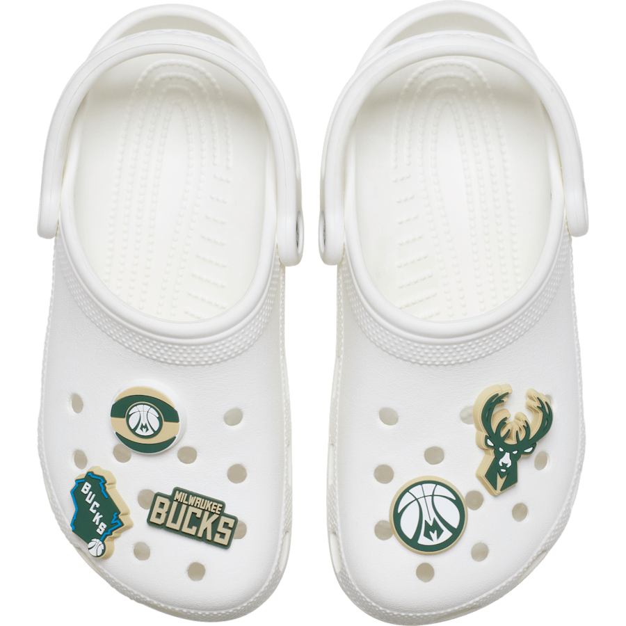 Crocs - NBA Milwaukee Bucks 5 Pack Jibbitz™ charms Women|Men|Jibbitz™ Charms