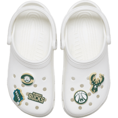 Crocs - NBA Milwaukee Bucks 5 Pack Jibbitz™ charms Women|Men|Jibbitz™ Charms
