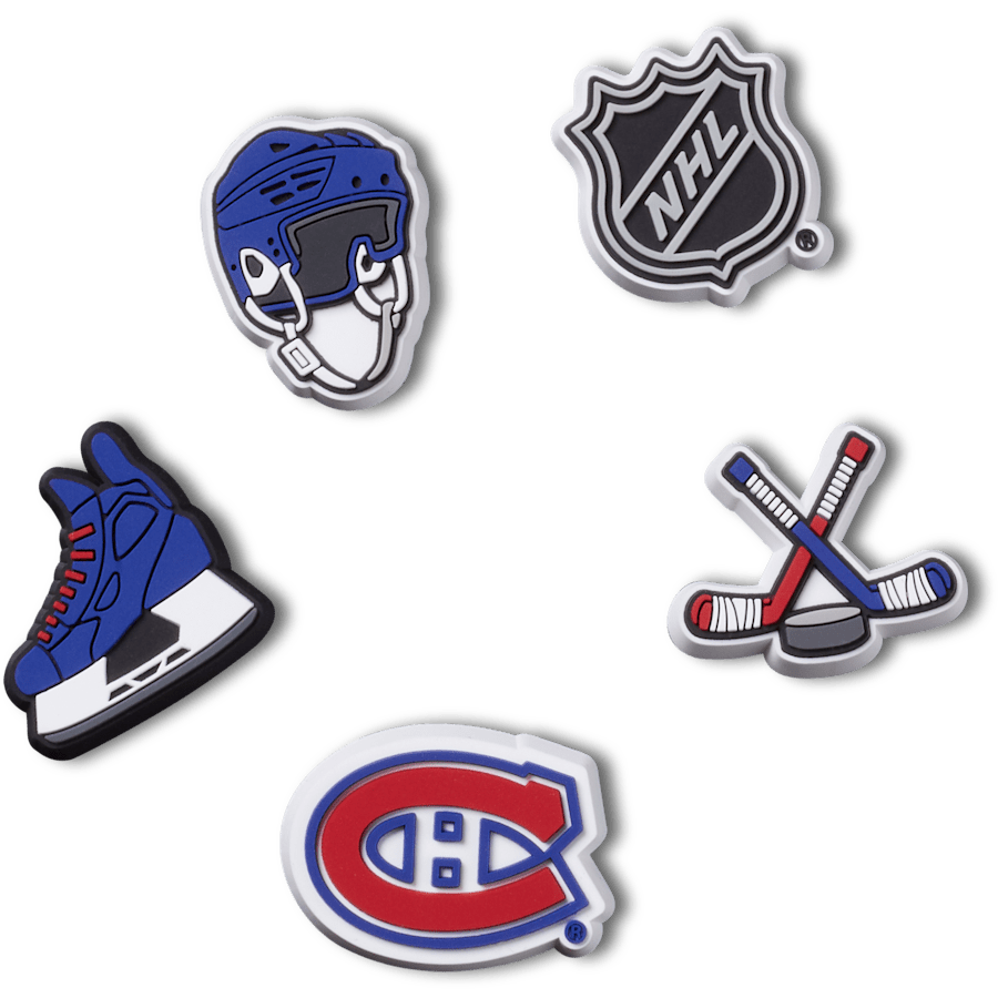 Crocs - NHL® Montreal Canadiens® 5 Pack Jibbitz™ charms Women|Men|Jibbitz™ Charms